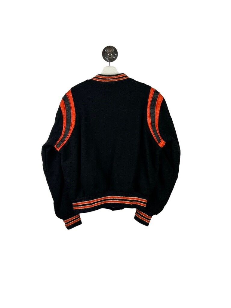 Vintage 80s/90s Speed Line Athletic Wear Embroidered Varsity Jacket Sz 44 Large