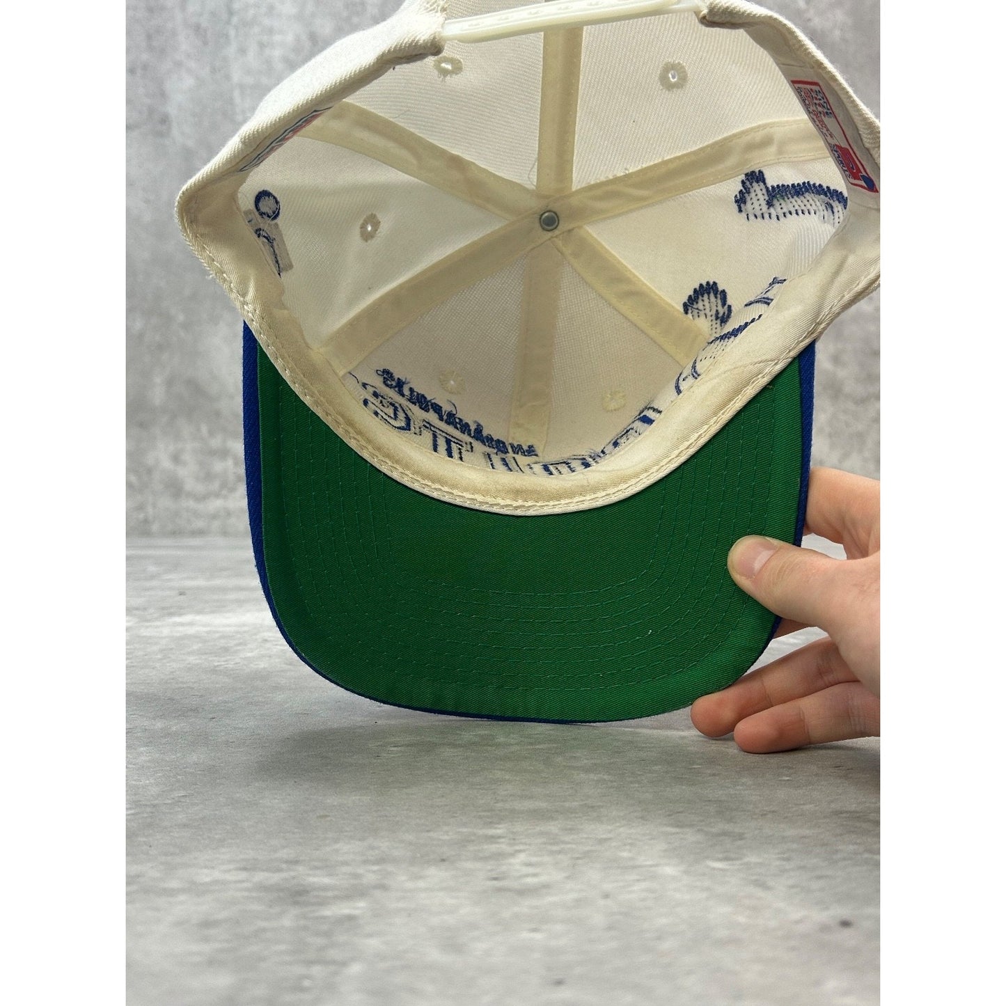 Vintage 90s Indianapolis Colts NFL Sports Specialties Shadow Snapback Hat OSFA