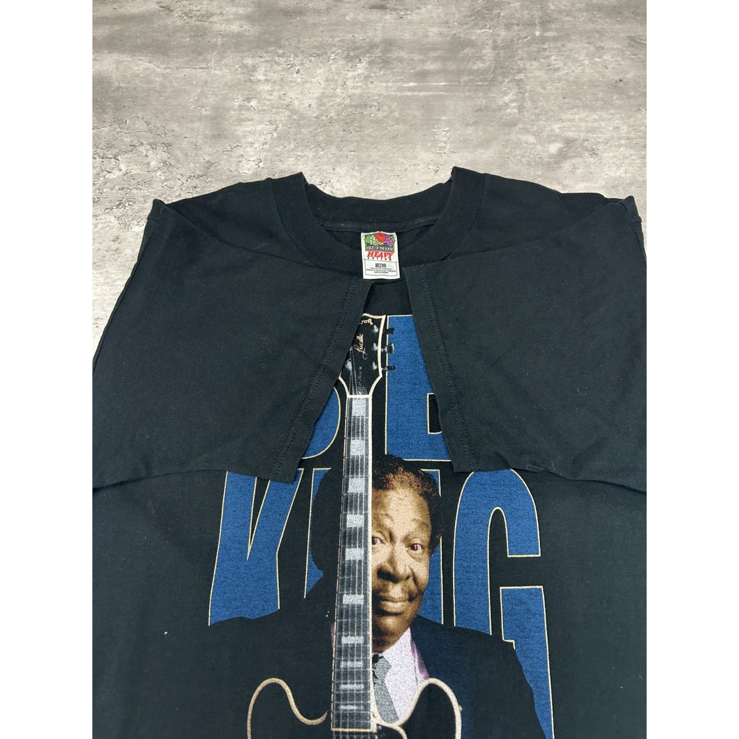 Vintage 1998 B.B. King King Of The Blues Jazz Music Tour Graphic T-Shirt Size XL