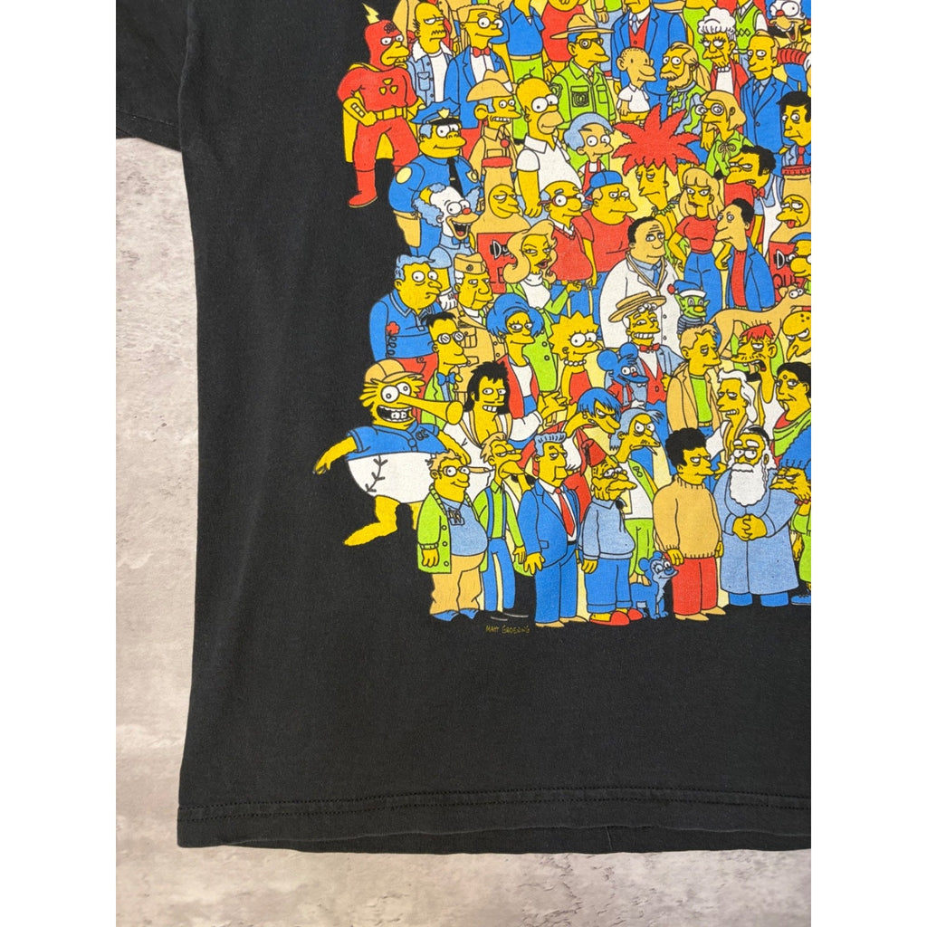 Vintage The Simpsons Cast Graphic T-Shirt Size XL