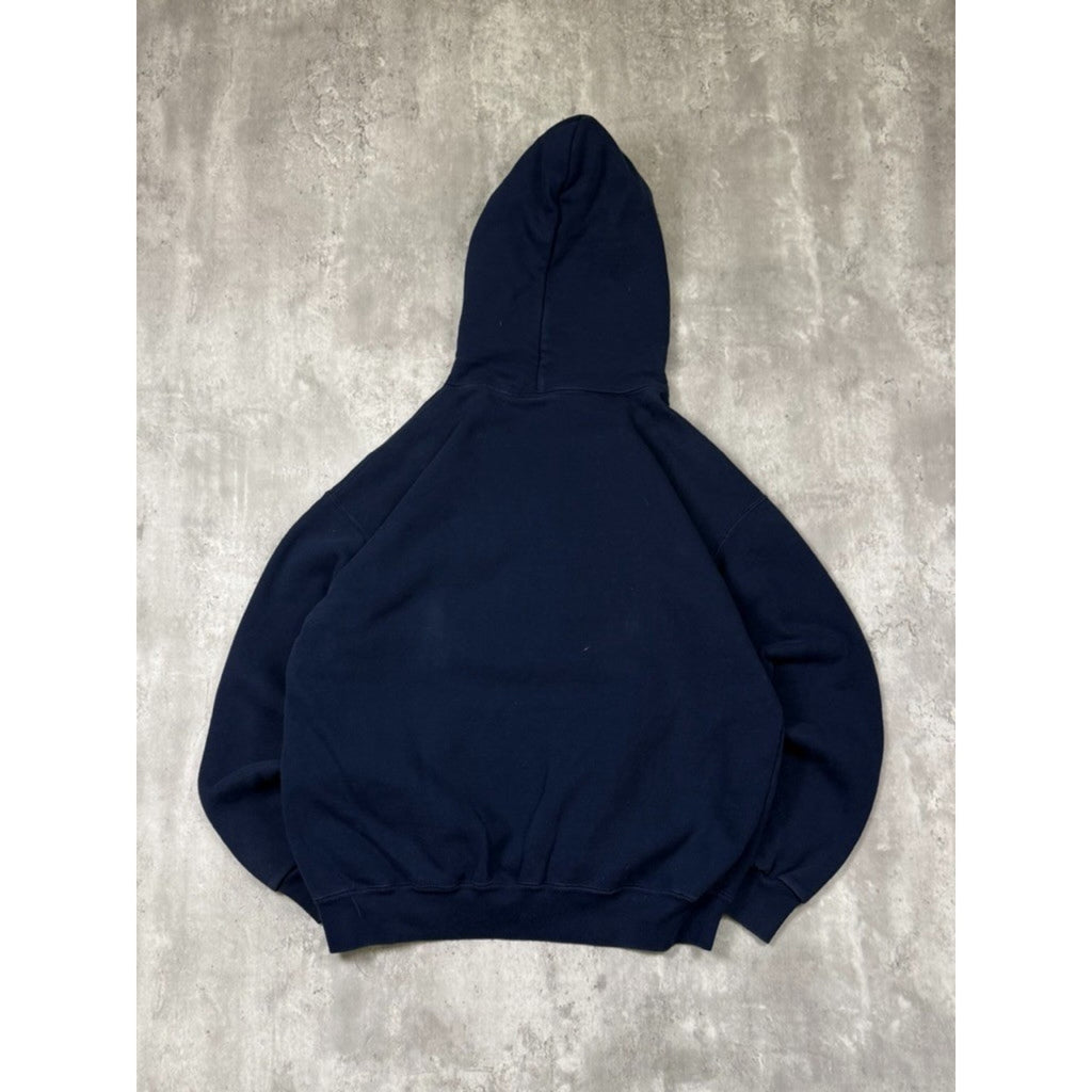 Vintage 90s Notre Dame Fighting Irish NCAA Embroidered Hooded Sweatshirt Size XL
