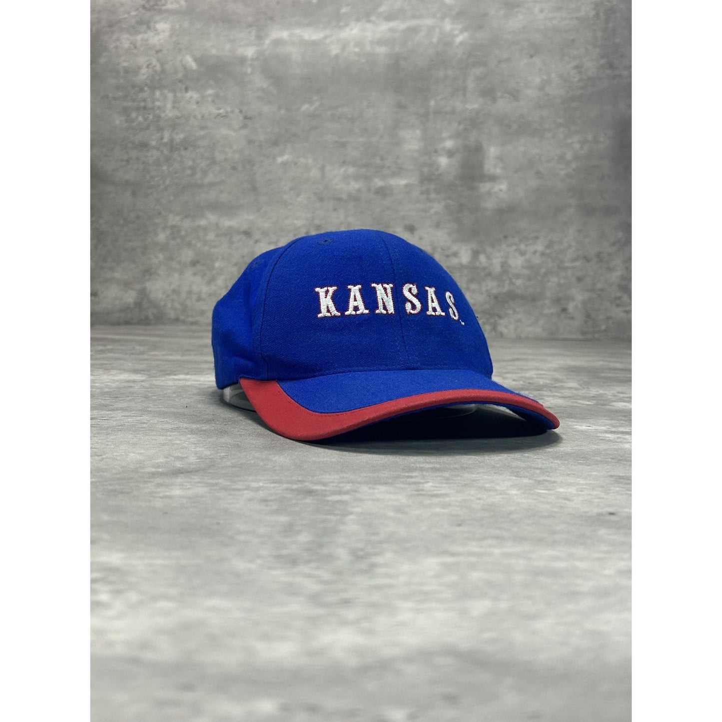 Vintage 90s Kansas Jayhawks NCAA Embroidered Nike Strapback Hat OSFA