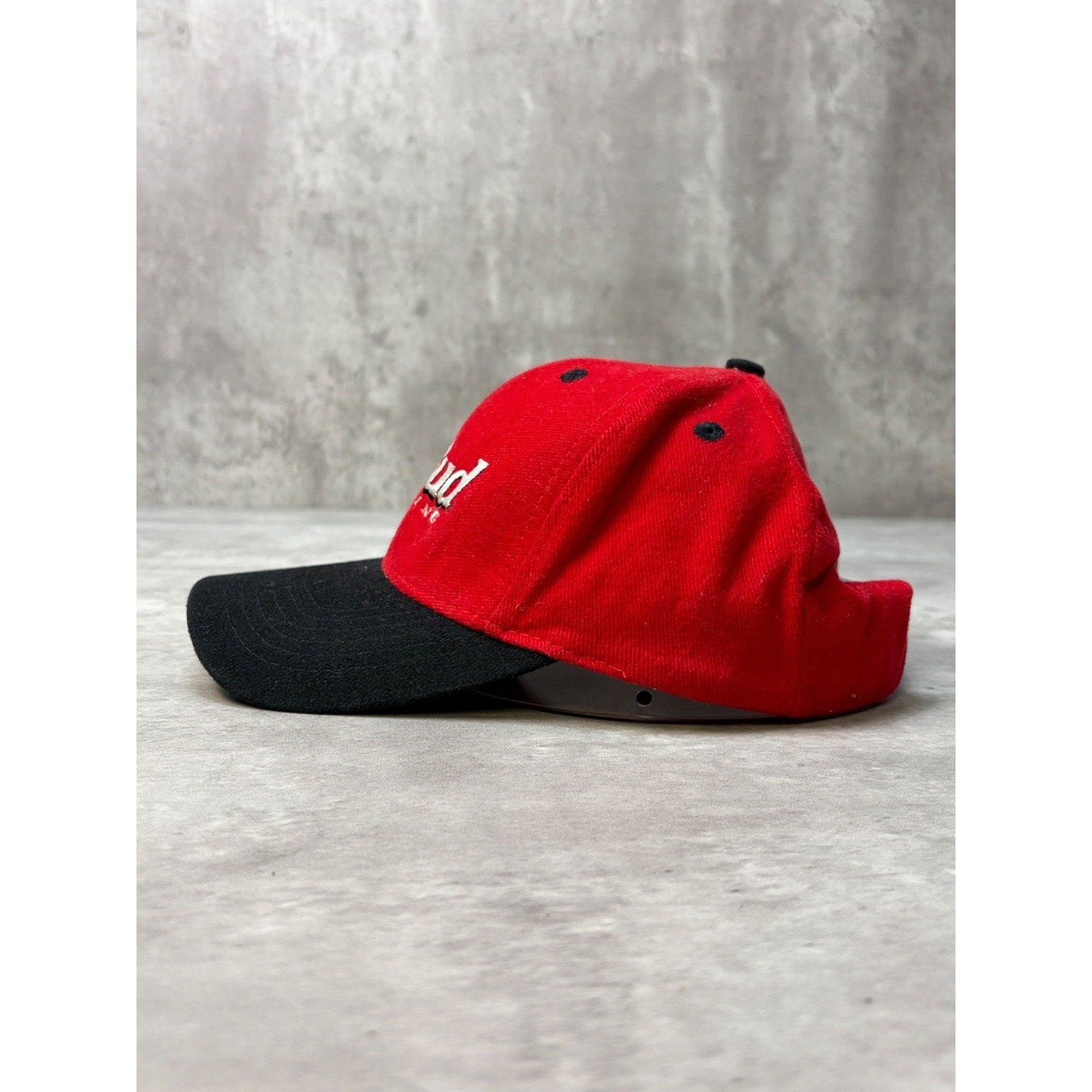 Vintage Bud Racing Nascar Embroidered Logo Strapback Hat OSFA