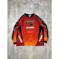 Vintage Proto Gradient Spellout Graphic Long Sleeve Motocross Jersey Size Large