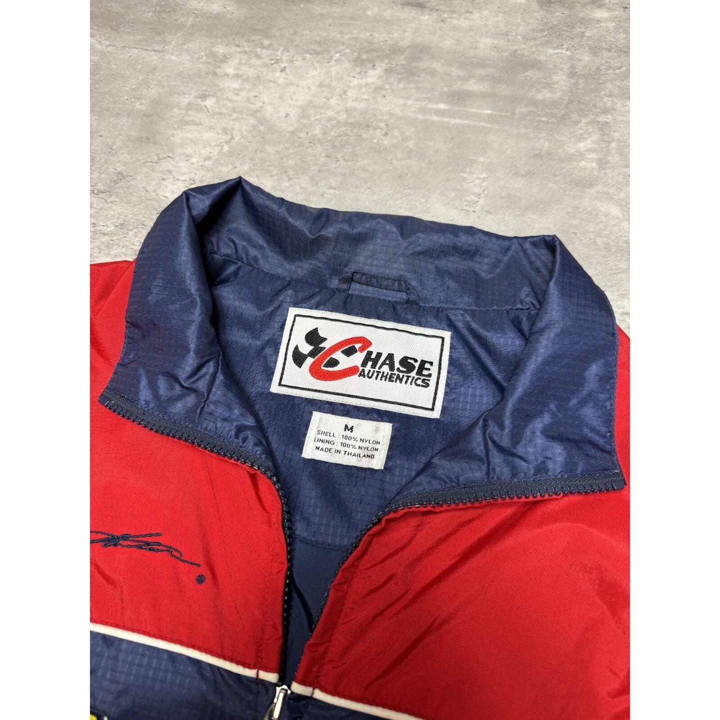 Vintage Jeff Gordon #24 Nascar Embroidered Full Zip Windbreaker Jacket Sz Medium
