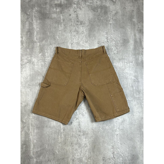 Vintage Rustler Canvas Workwear Carpenter Shorts Size 31 Beige