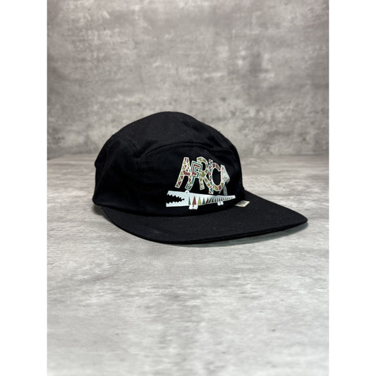 Vintage 90s Africa Crocodile Graphic Destination Long Brim Strapback Hat OSFA