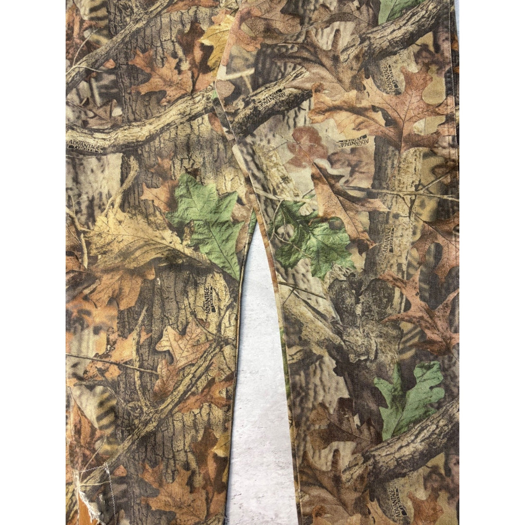 Vintage Wrangler Rugged Wear Advantage Timber Camo Denim Hunting Pants Size 39