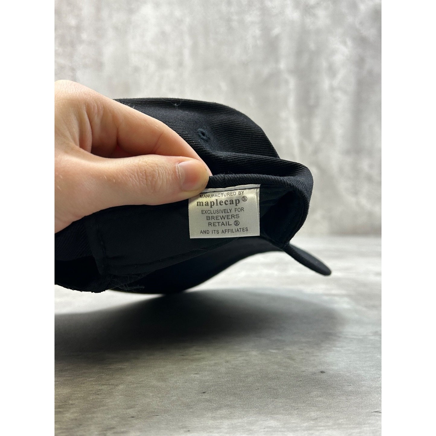 Vintage Brick Brewery Embroidered Spellout Beer Promo Strapback Hat OSFA