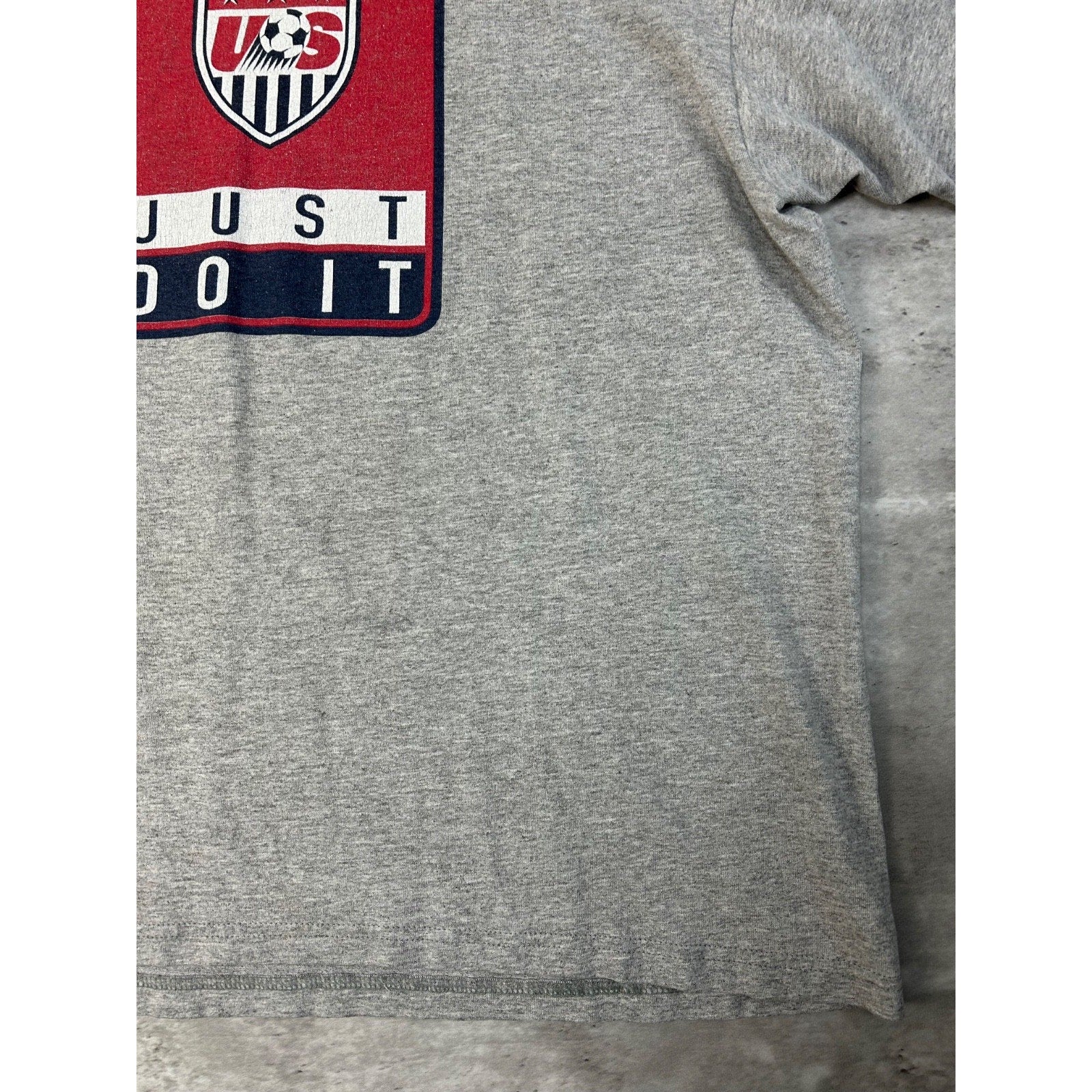 Vintage 90s Nike Team USA Soccer Olympics Just Do it Spellout T-Shirt Sz Medium