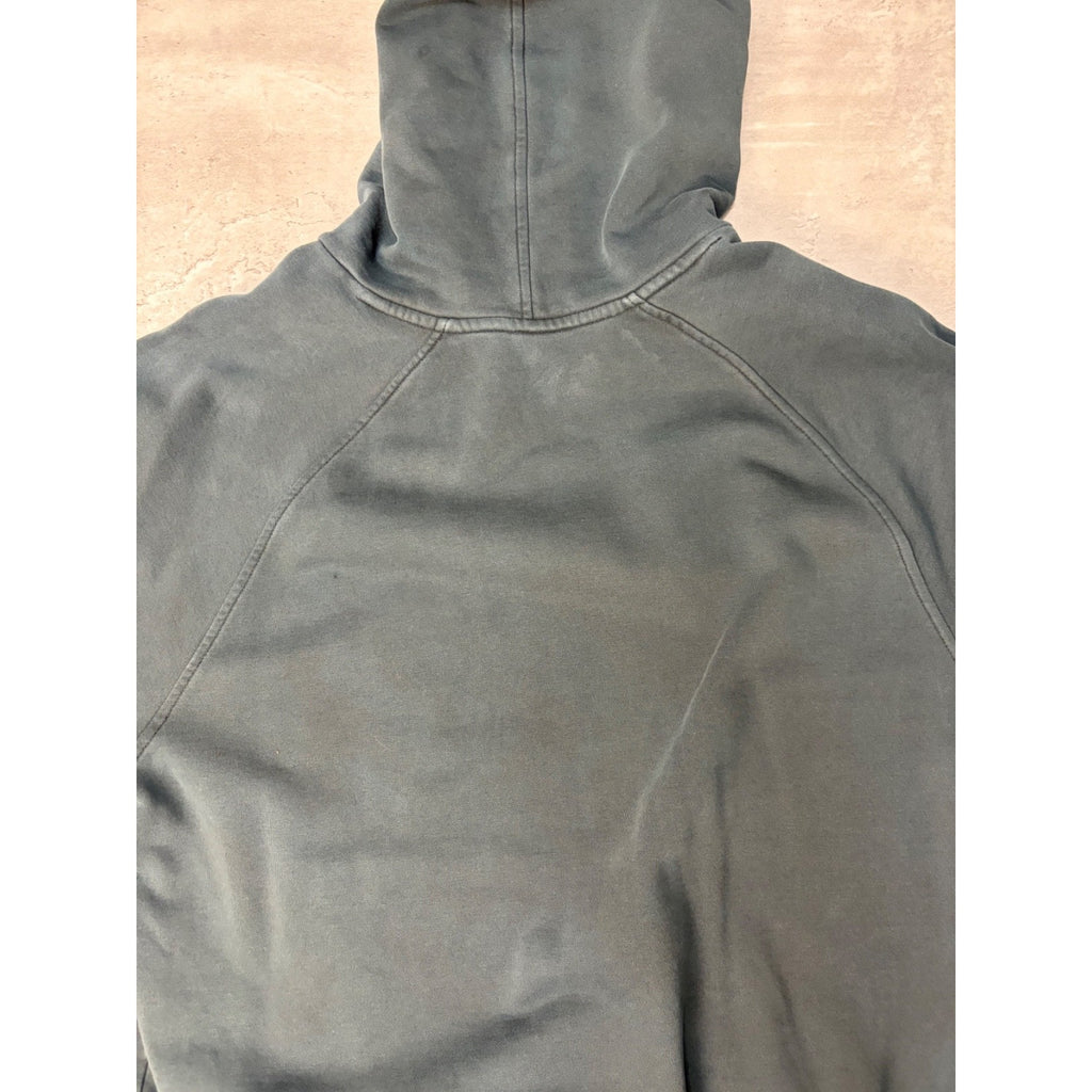 Vintage Nike Embroidered Mini Swoosh Black Hooded Sweatshirt Size Large