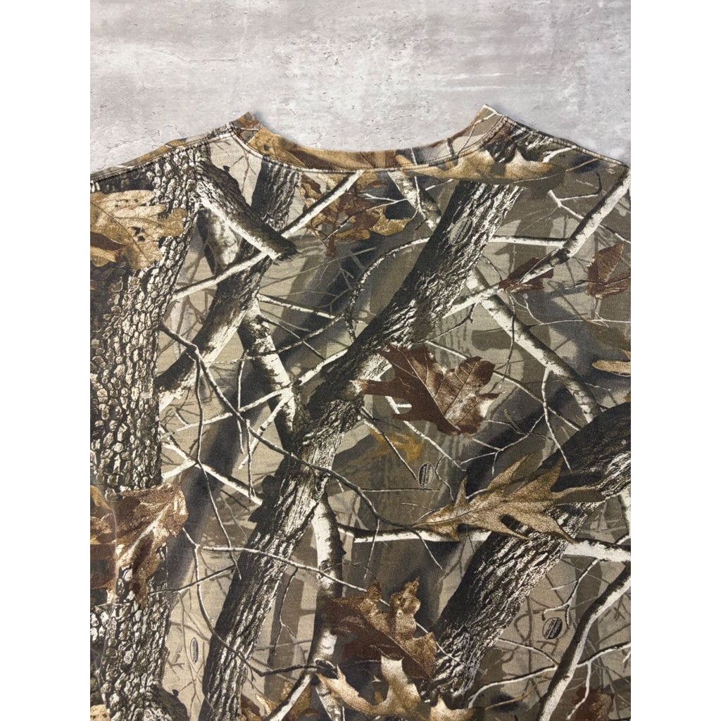 Vintage Realtree Hardwoods Hunting Camo Crewneck Sweatshirt Size 3XL