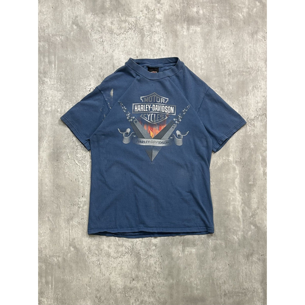 Vintage 1999 Harley Davidson Motorcycles Classic Logo Graphic T-Shirt Sz Medium