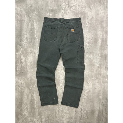 Carhartt Relaxed Fit Canvas Workwear Five Pocket Pants Size 34 Green