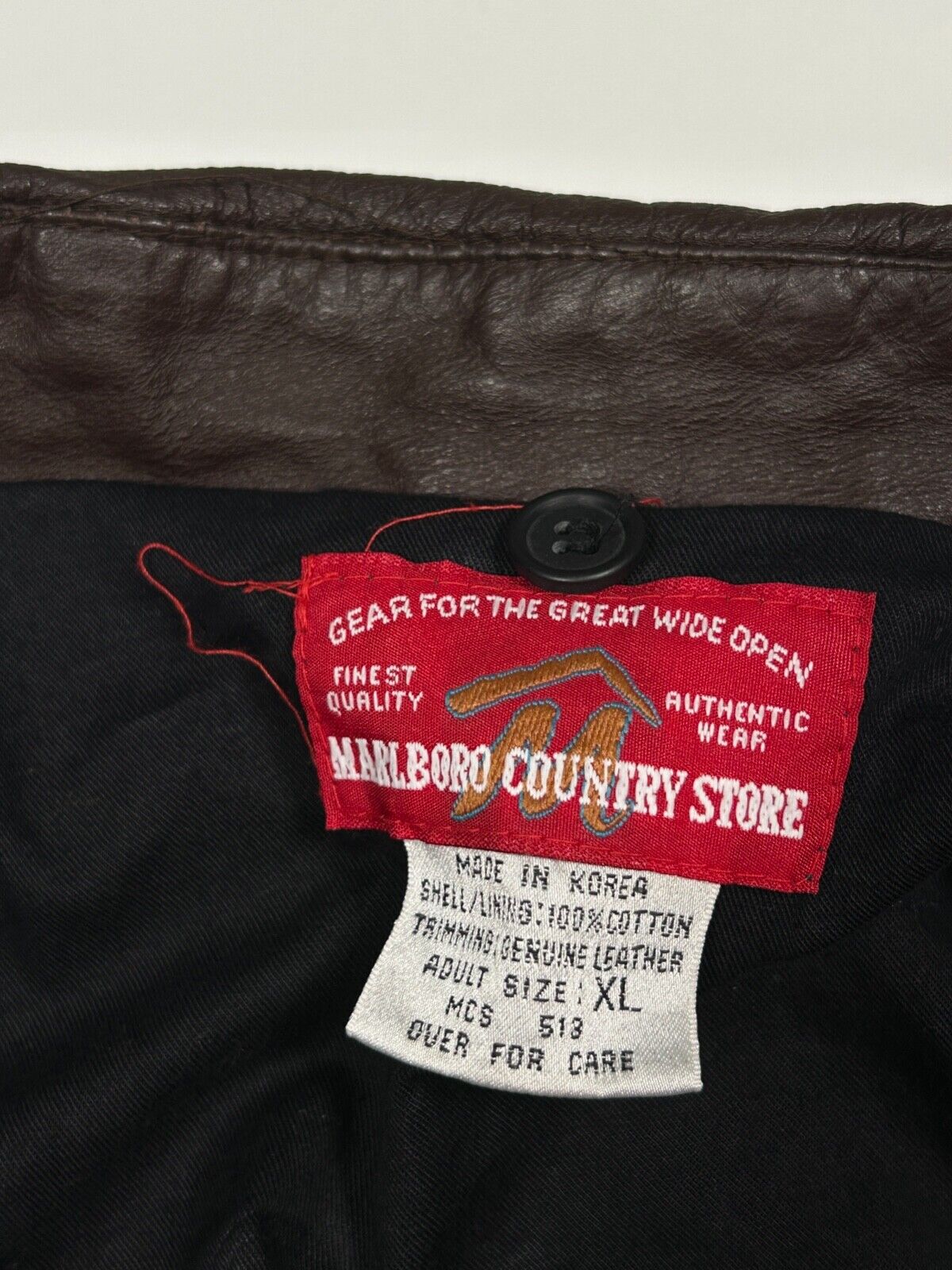 Vintage 90s Marlboro Country Store Canvas Barn Long Coat Jacket Size XL