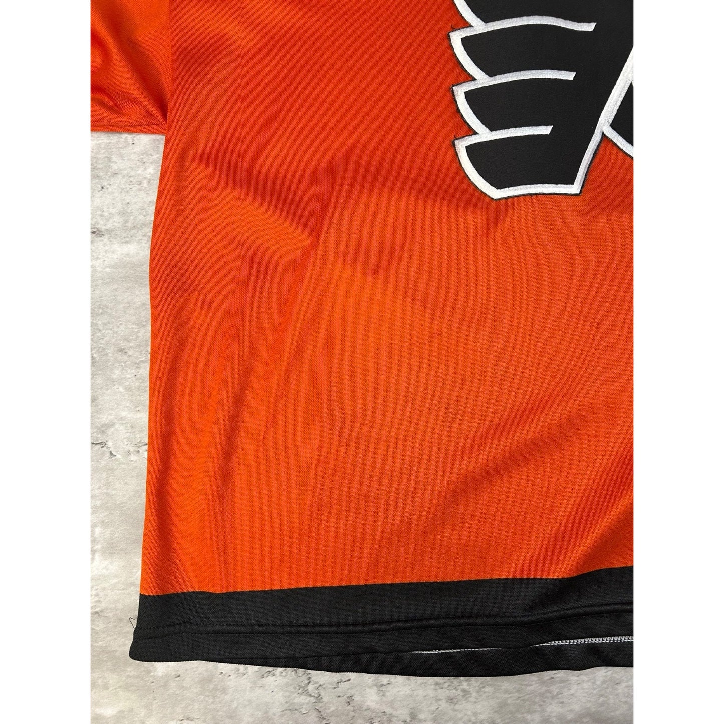 Vintage 90s Philadelphia Flyers NHL Stitched CCM Maska Hockey Jersey Size XL
