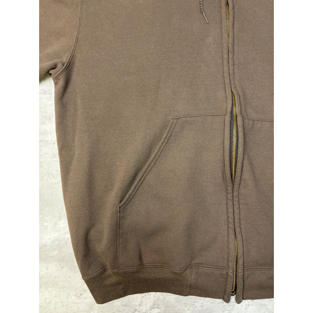Vintage Carhartt Embroidered Spellout Full Zip Hooded Sweatshirt Size XL