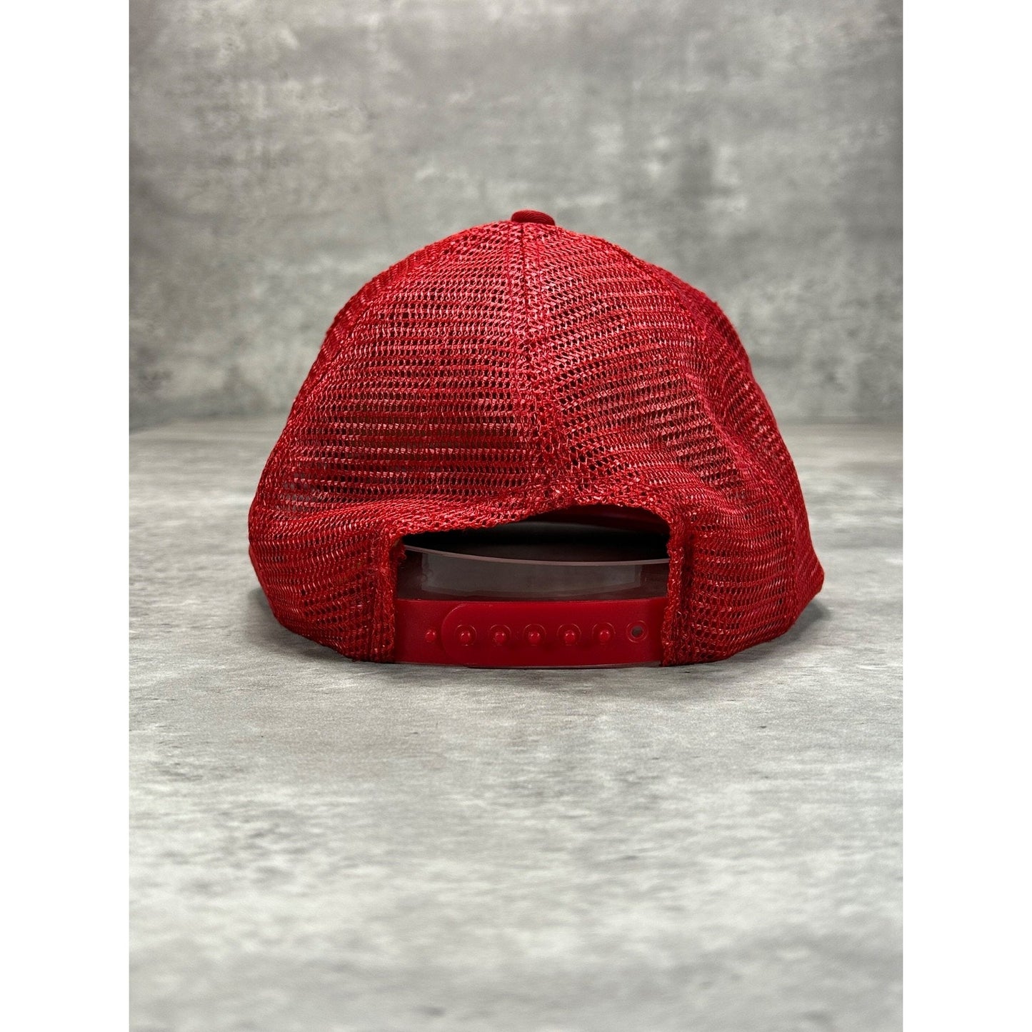 Vintage 80s Operation Desert Storm Spellout Graphic Trucker Snapback Hat OSFA