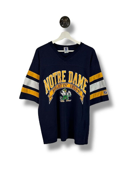 Vintage 80s/90s Notre Dame Fighting Irish NCAA Jersey Style T-Shirt Size XL