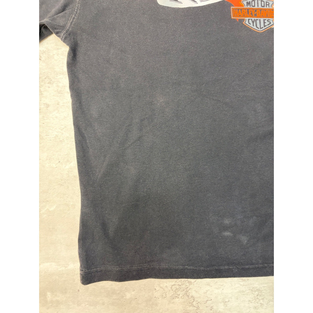 Vintage Harley Davidson Live To Ride Flame Sleeve Graphic T-Shirt Size Large
