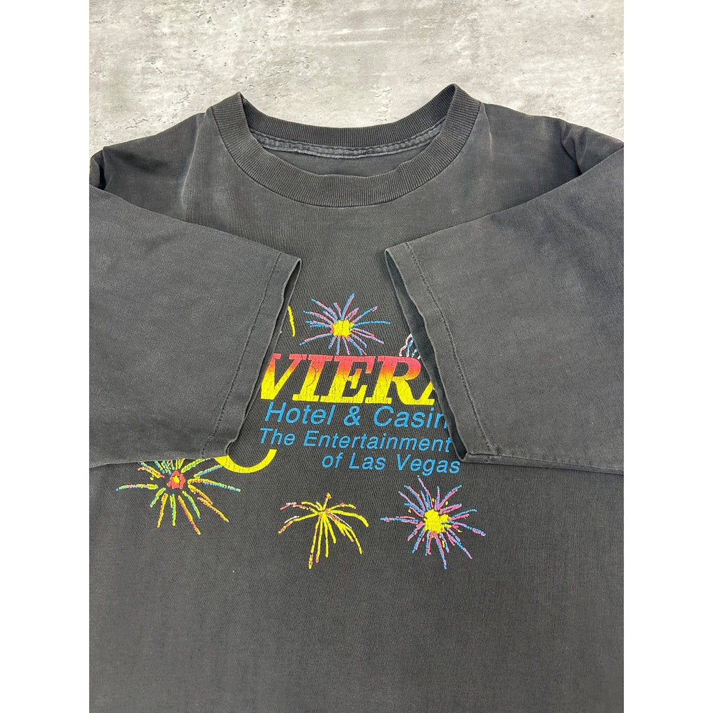 Vintage 90s Rivera Hotel & Casino Graphic Destination T-Shirt Size XL
