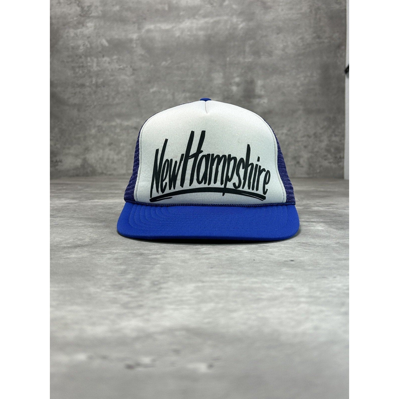 Vintage 90s New Hampshire Destination Spellout Graphic Snapback Hat OSFA