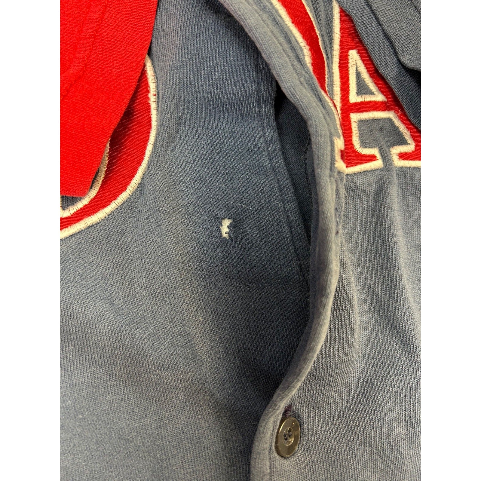 Vintage Cleveland Indians MLB Embroidered Spellout Baseball Jersey Size Large