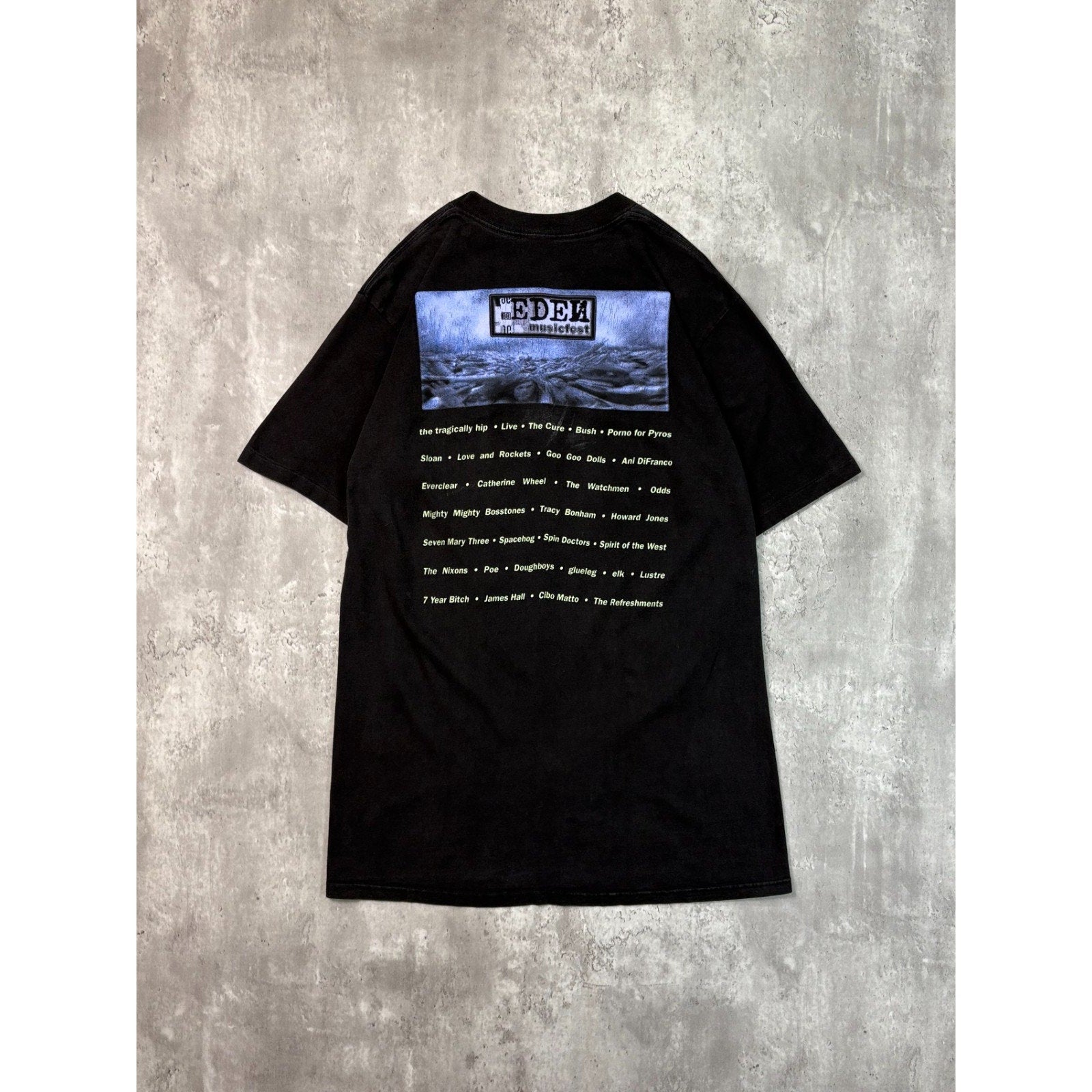 Vintage 1996 Eden Music Fest Alternative Rock Music Band T-Shirt Size