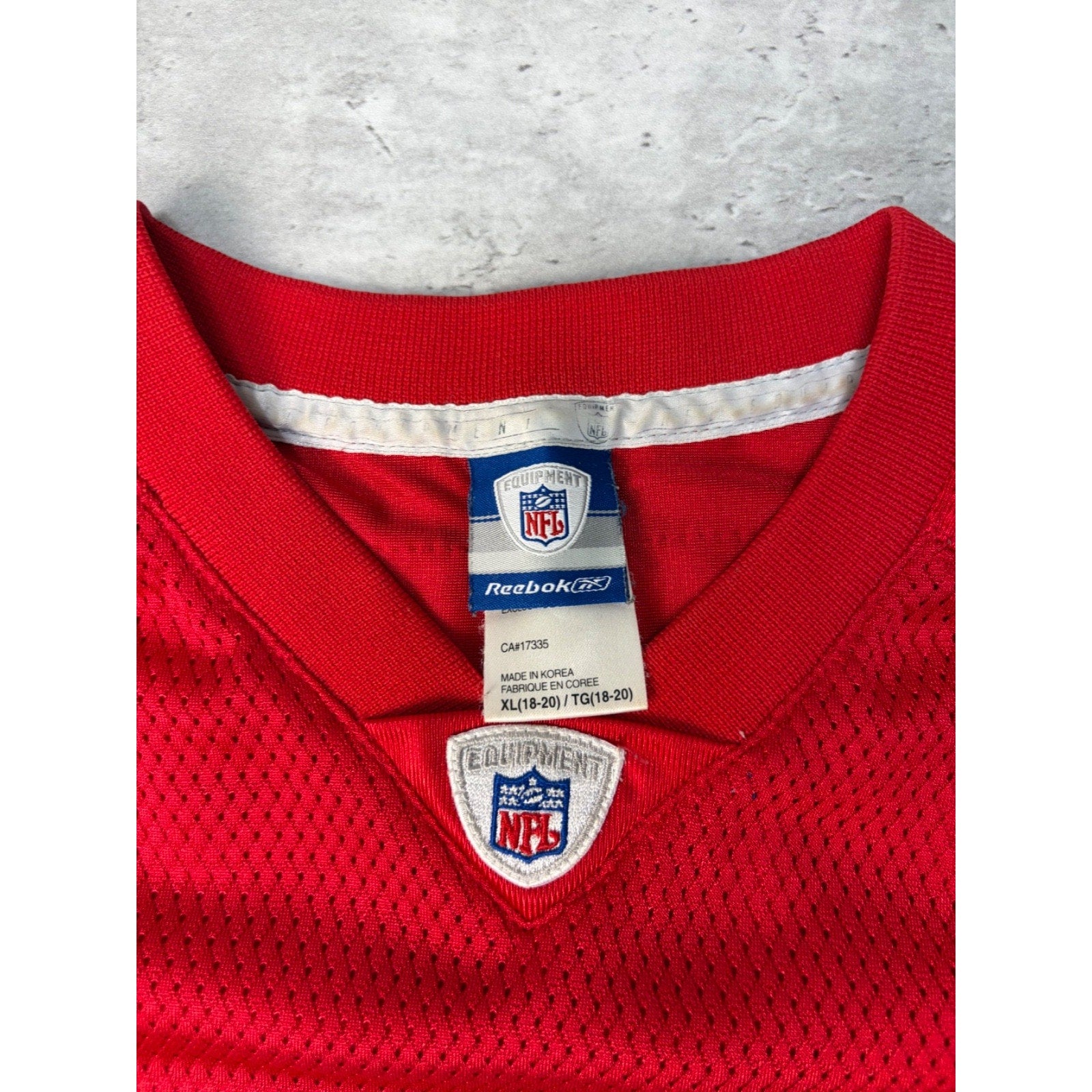 Vintage Priest Holmes #31 Kansas City Chiefs NFL Reebok Jersey Size XL YOUTH