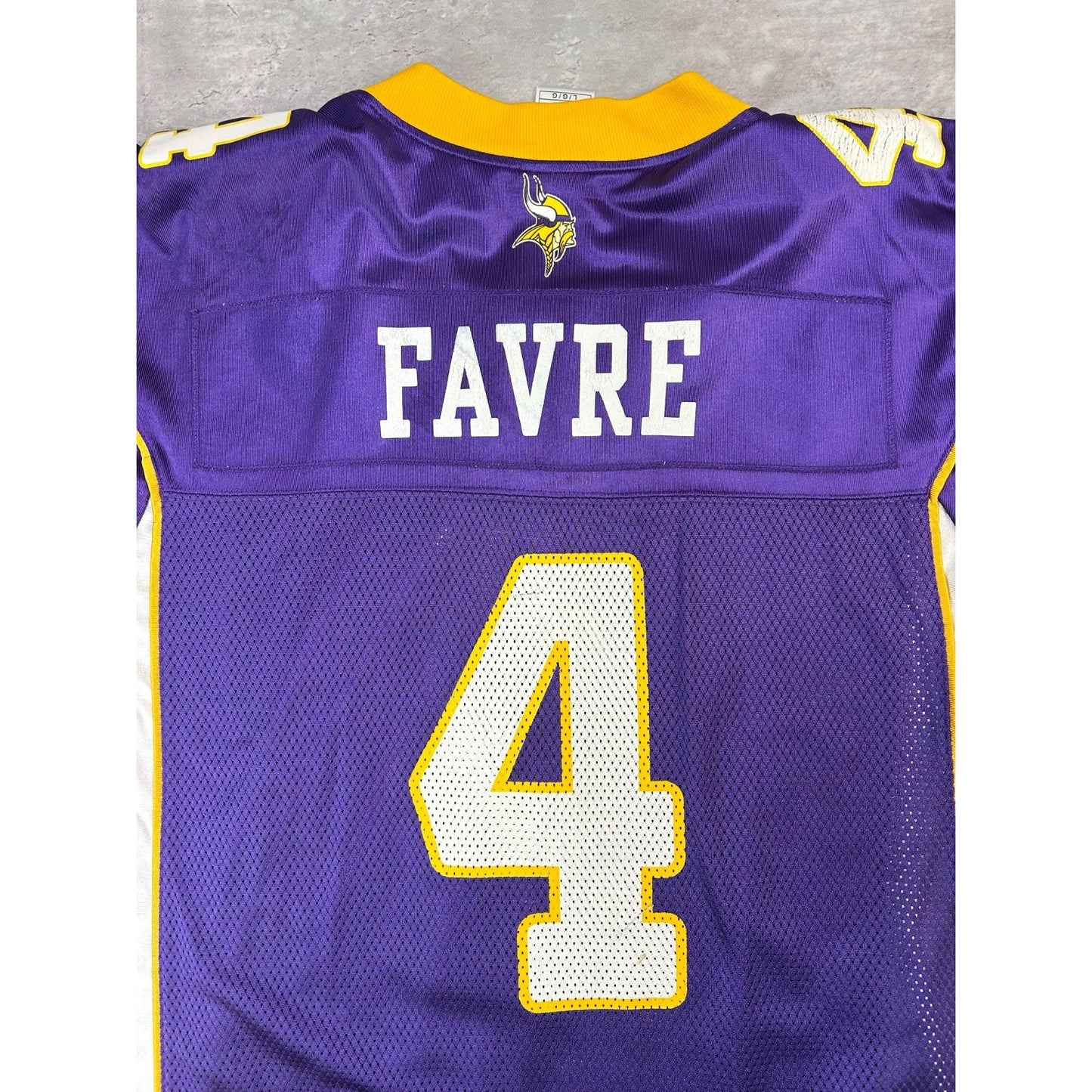 Brett Favre #4 Minnesota Vikings NFL Reebok Football Jersey Size Large