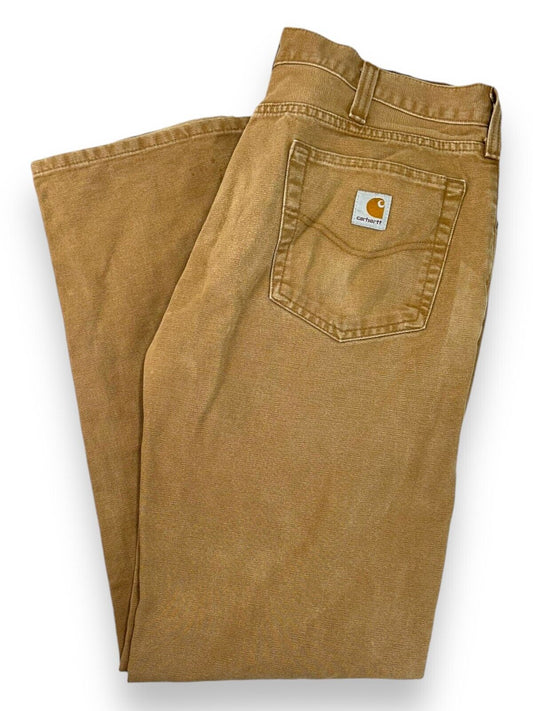 Vintage Carhartt Relaxed Fit Canvas Workwear Pants Size 34 Brown