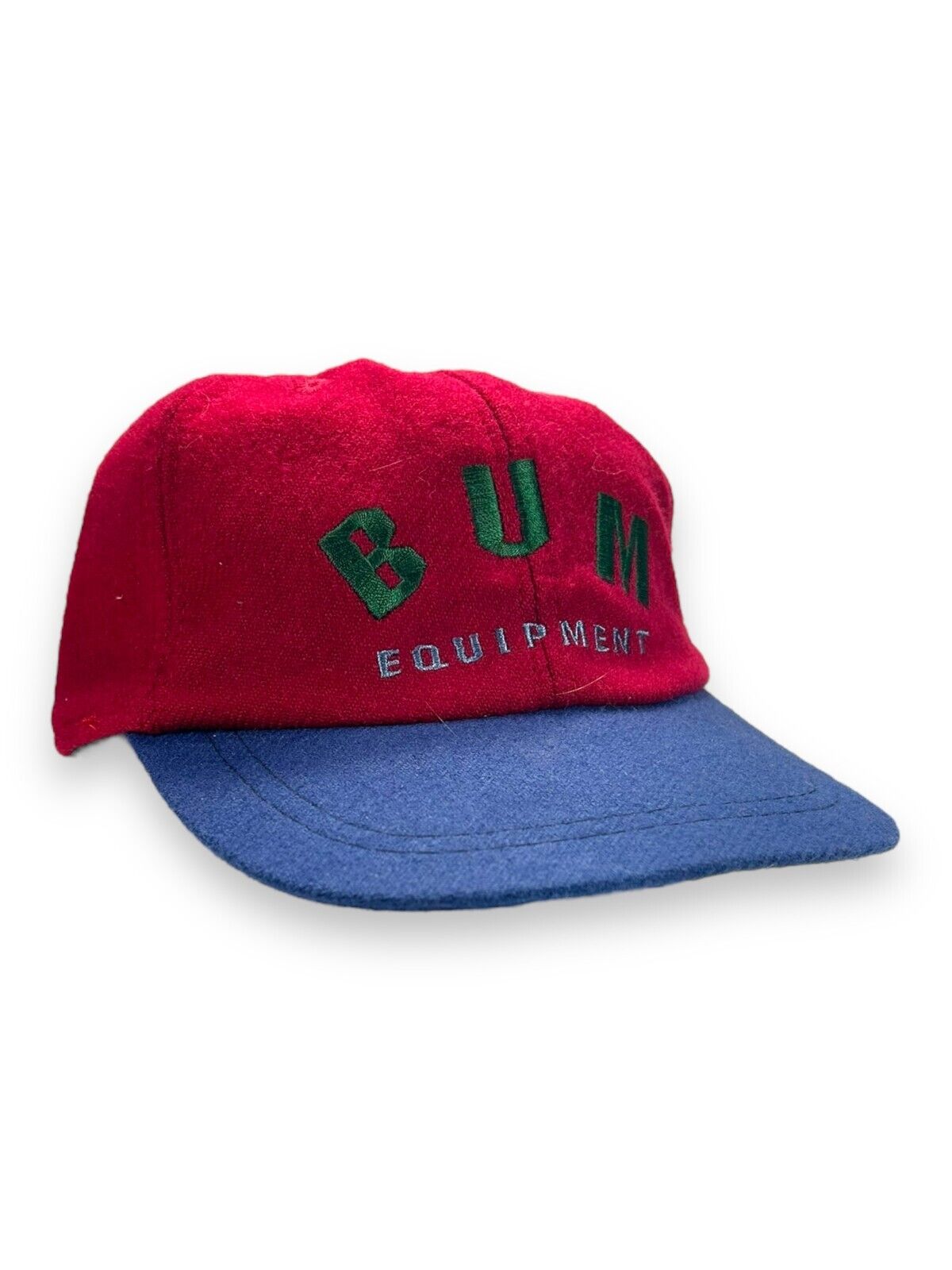 Vintage B.U.M Equipment Embroidered Spell Out Snapback Hat OSFA