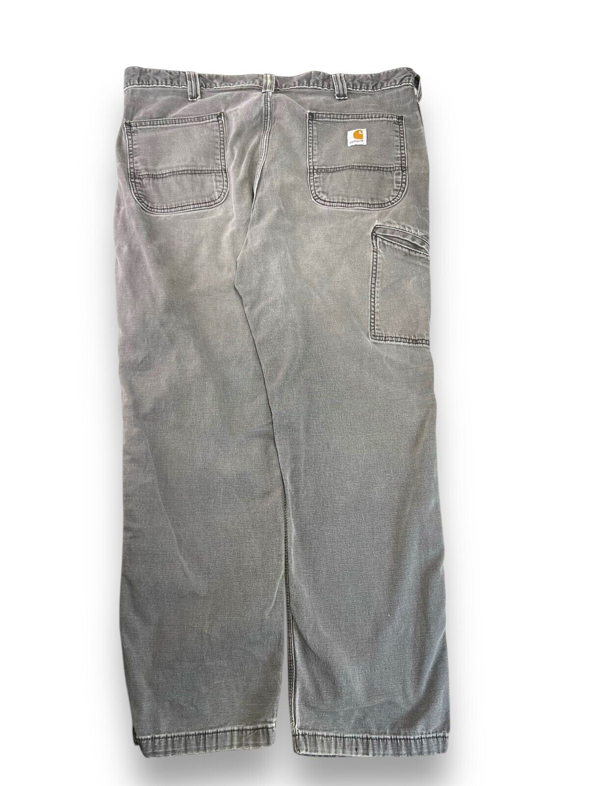 Carhartt Relaxed Fit Canvas Workwear Carpenter Pants Size 38W Gray