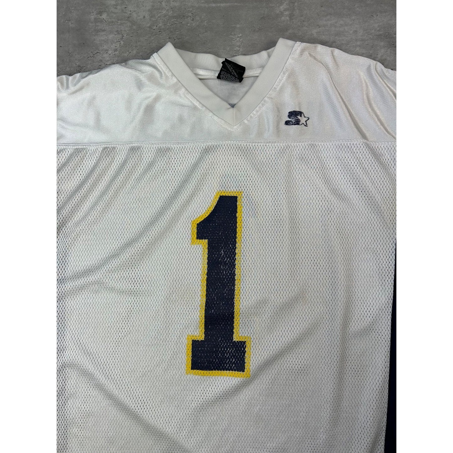 Vintage Michigan Wolverines #1 NCAA Starter Football Jersey Size Large