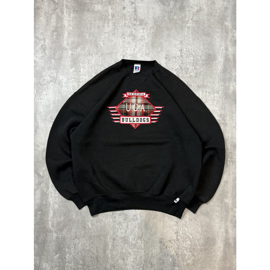 Vintage 90s Georgia Bulldogs NCAA Embroidered Spellout Sweatshirt Size XL