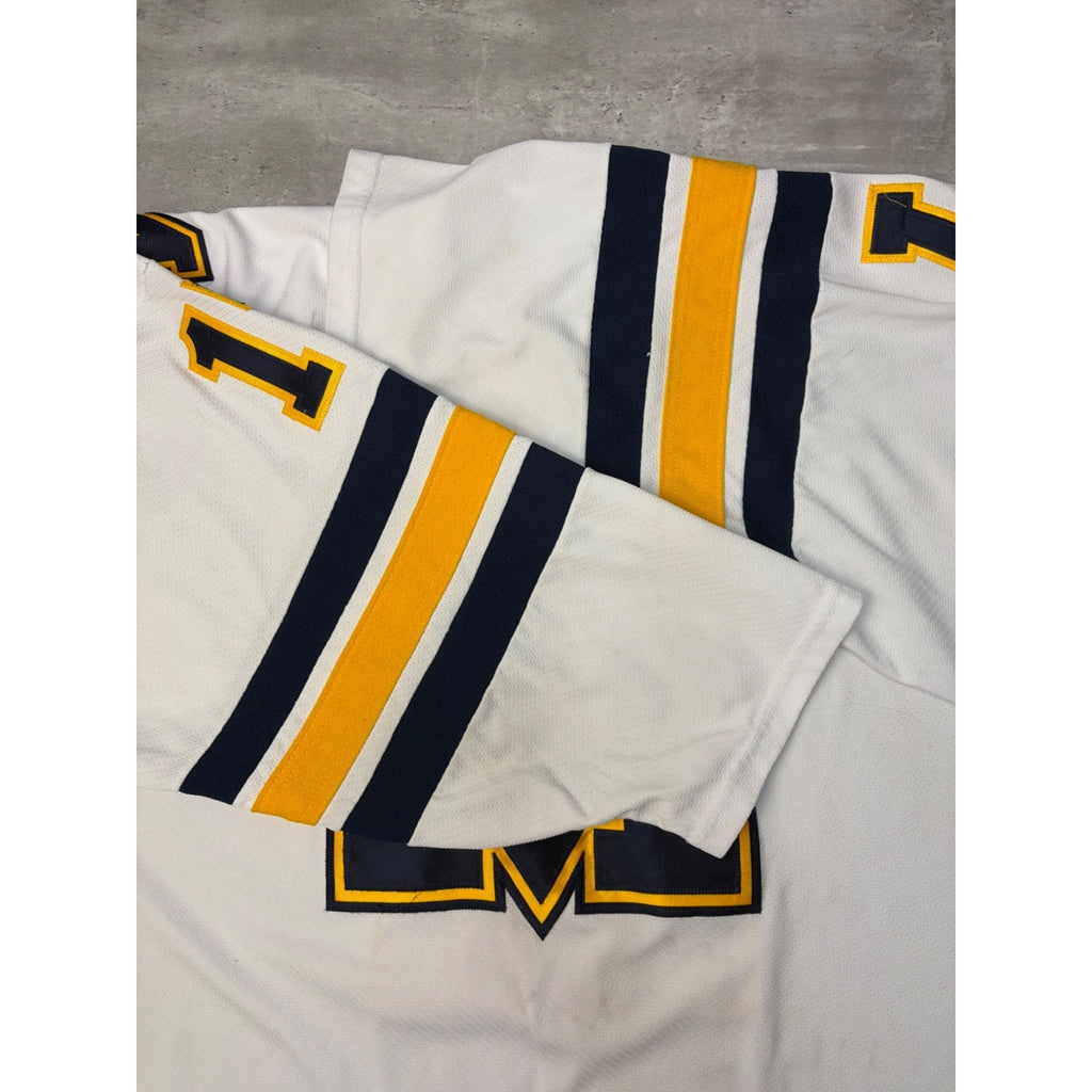 Vintage Michigan Wolverines #17 NCAA Stitched Hockey Jersey Size XL