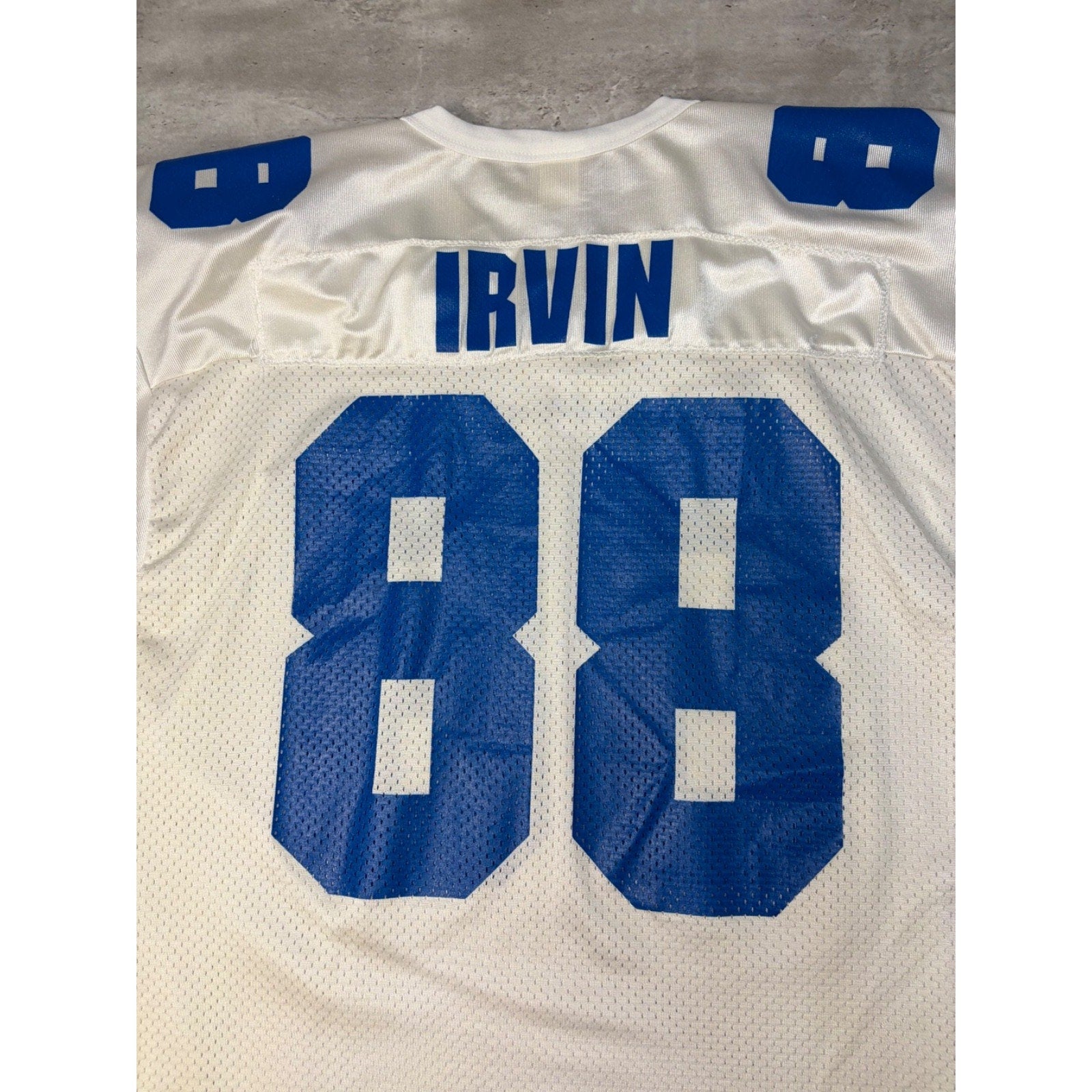 Vintage 90s Michael Irvin #88 Dallas Cowboys NFL Wilson Football Jersey Size XL