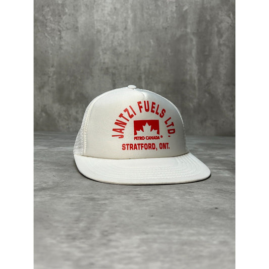 Vintage 80s Jantzi Fuels LTD Petro Canada Trucker Snapback Hat OSFA