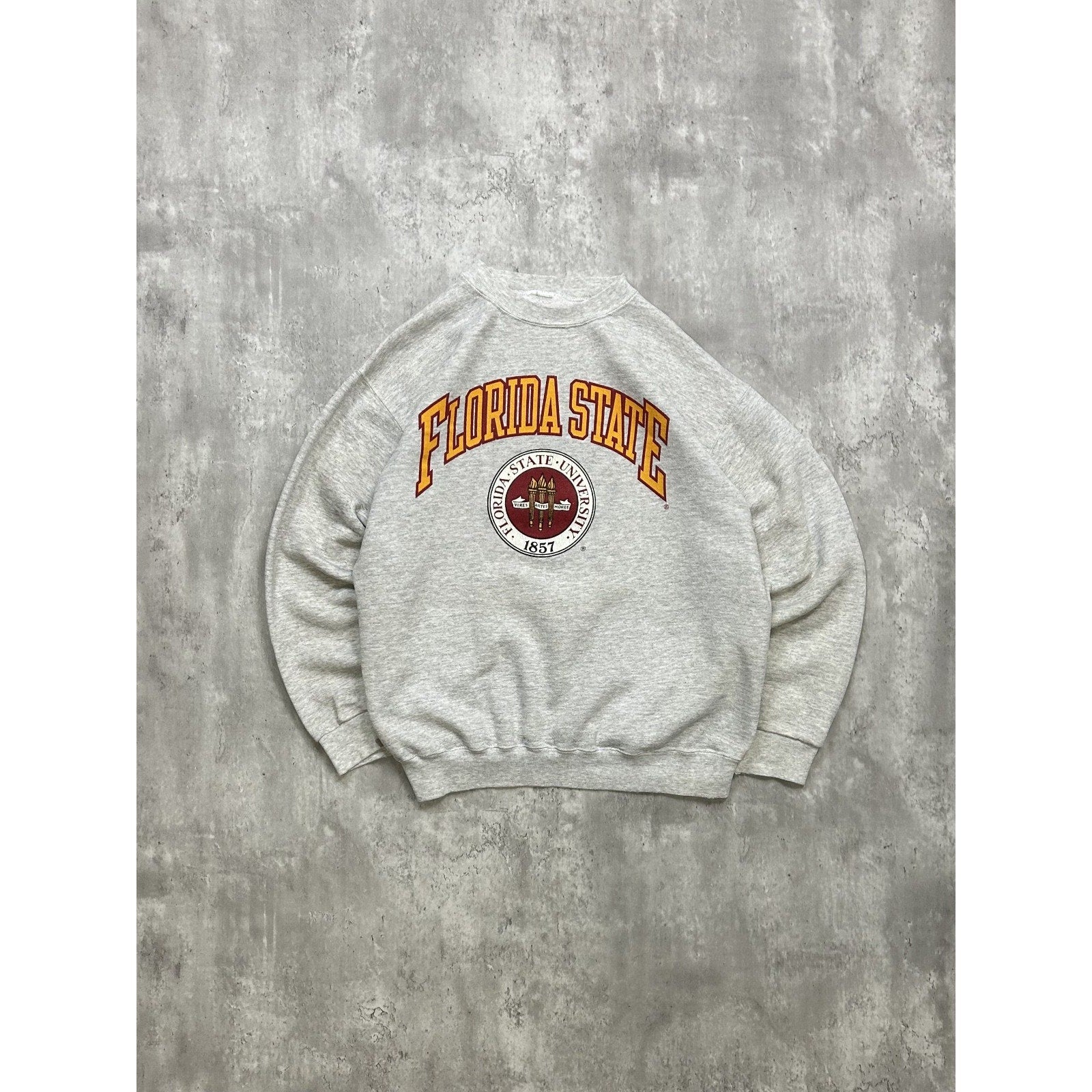 Vintage 90s Florida State Seminoles NCAA Collegiate Crest Sweatshirt Size Large