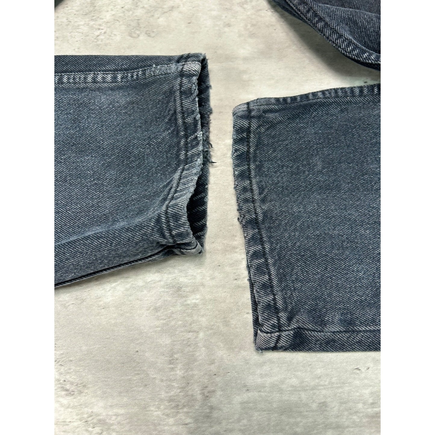 Vintage 90s Guess Jeans Baggy Fit Black Denim Pants Size 33