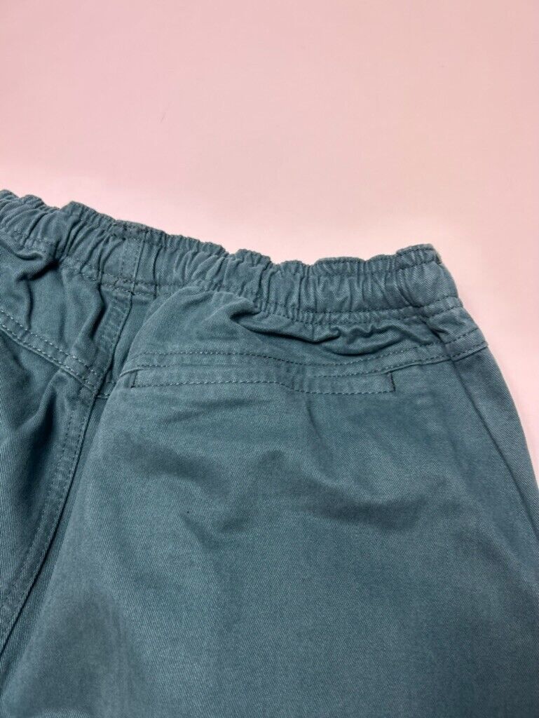 2000s Stussy Elastic Stuff Cotton Chino Style Pants Size Medium Teal