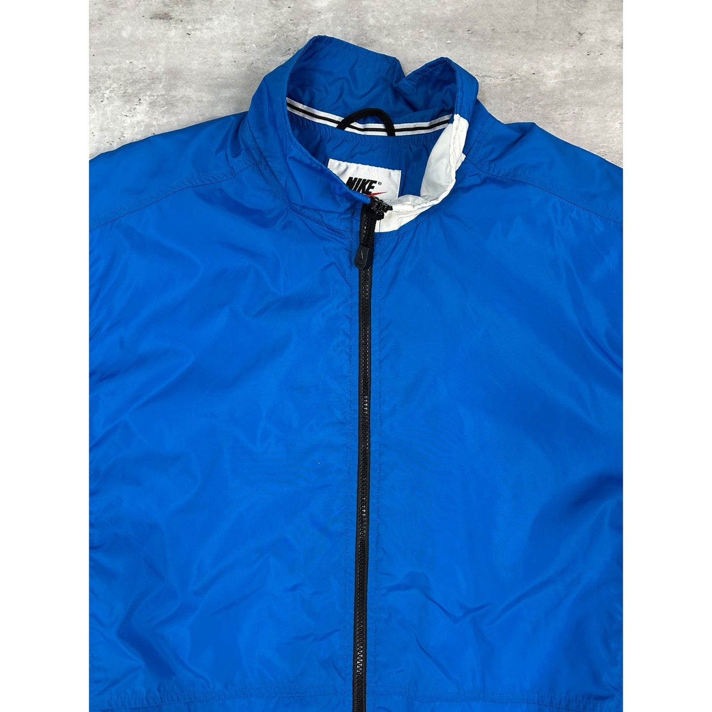 Vintage 2000s Nike Embroidered Swoosh Nylon Full Zip Jacket Size Large