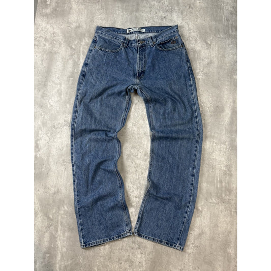 Vintage Harley Davidson Motorcycles Dark Wash Denim Pants Size 34 Blue