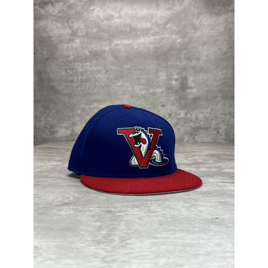 Vintage Vermont Lake Monsters MiLB Embroidered Baseball Fitted Hat 7 1/2