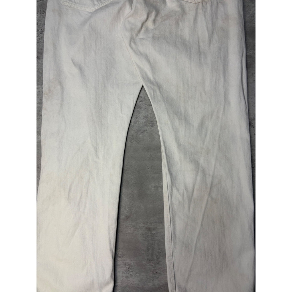 Vintage Polo Ralph Lauren White Denim Pants Size 38