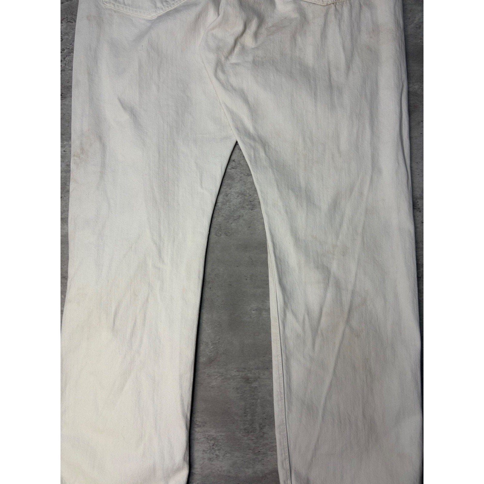 Vintage Polo Ralph Lauren White Denim Pants Size 38