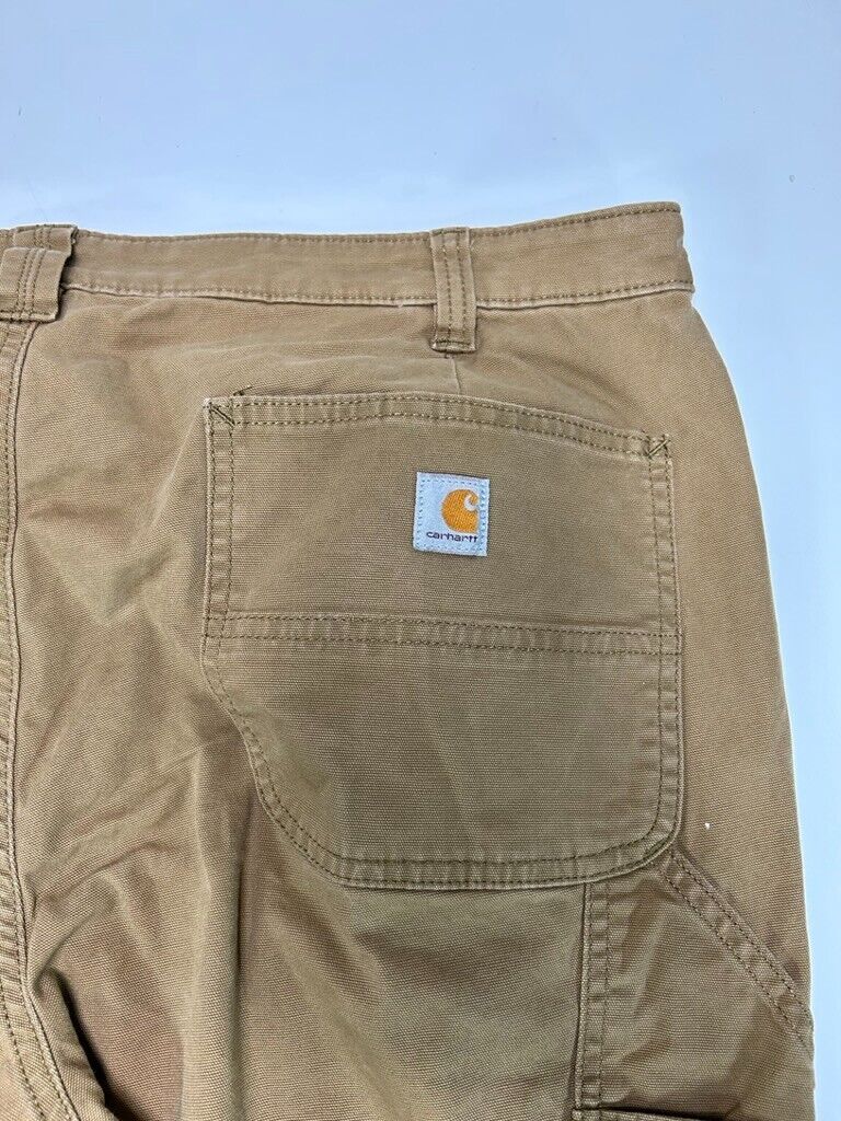 Carhartt Loose Fit Canvas Work Wear Carpenter Pants Size 40W Beige