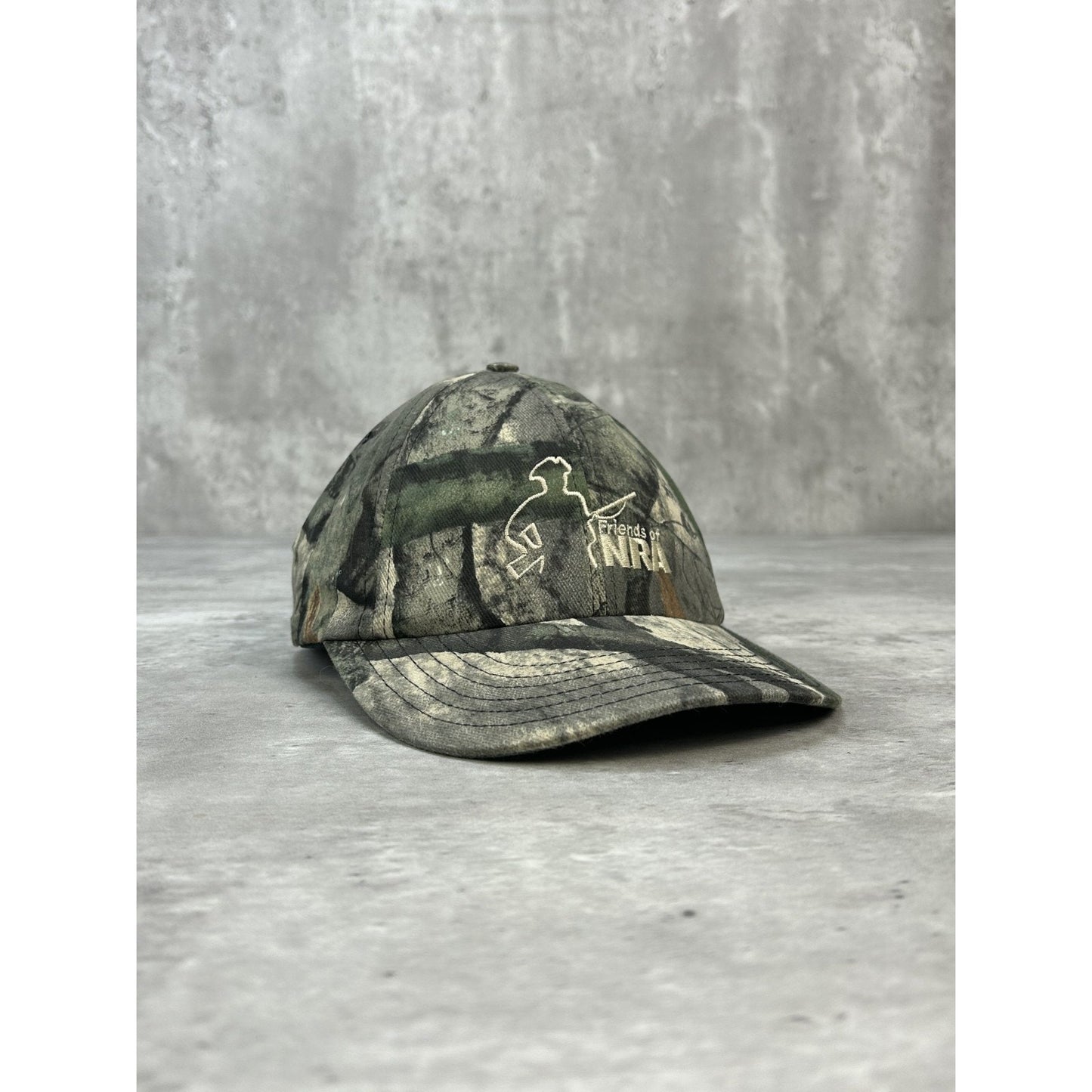 Vintage Friends Of The NRA Tree Camo Hunting Snapback Hat OSFA