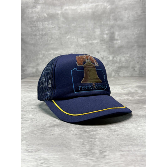 Vintage 80s/90s Pennsylvania Destination Graphic Trucker Snapback Hat OSFA