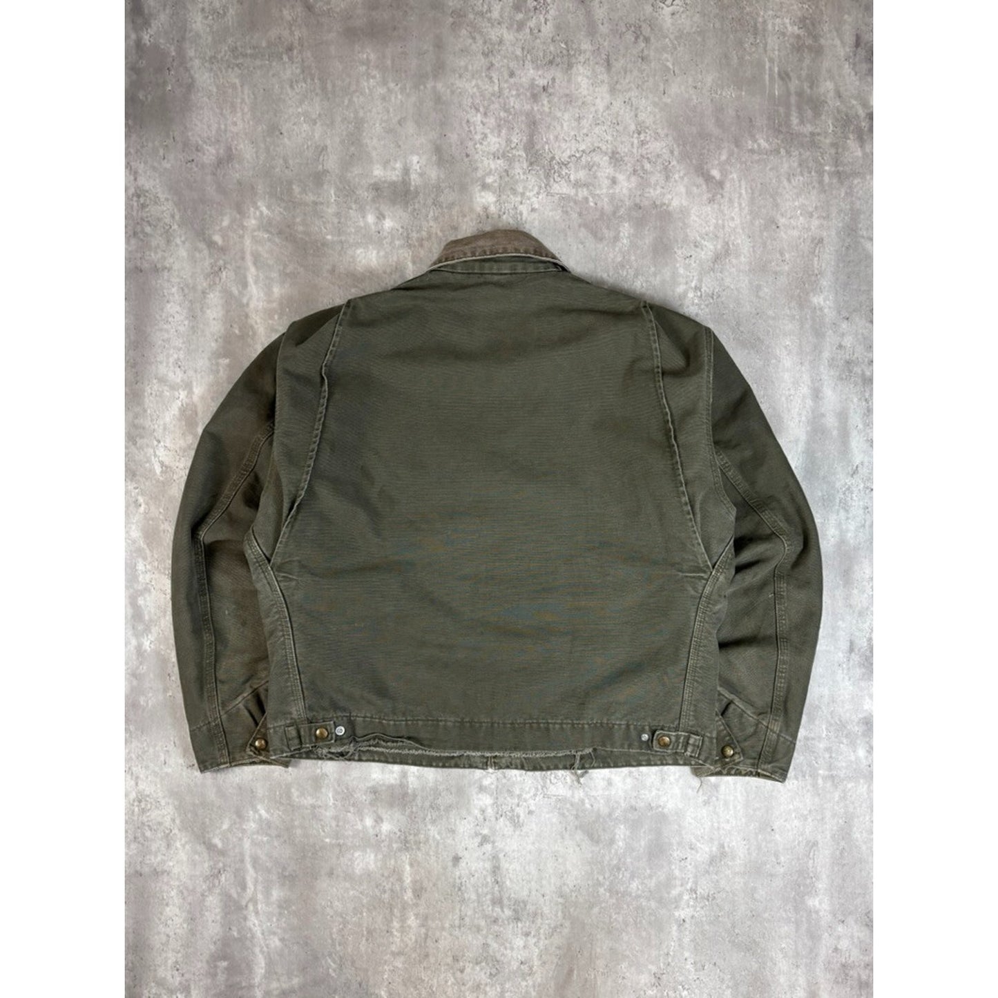 Vintage 90s Carhartt Blanket Lined Canvas Workwear Detroit Jacket Size XL J76MOS